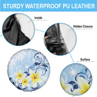 FSM Chuuk Constitution Day Spare Tire Cover Polynesian Curves Plumeria - Polynesian Pride