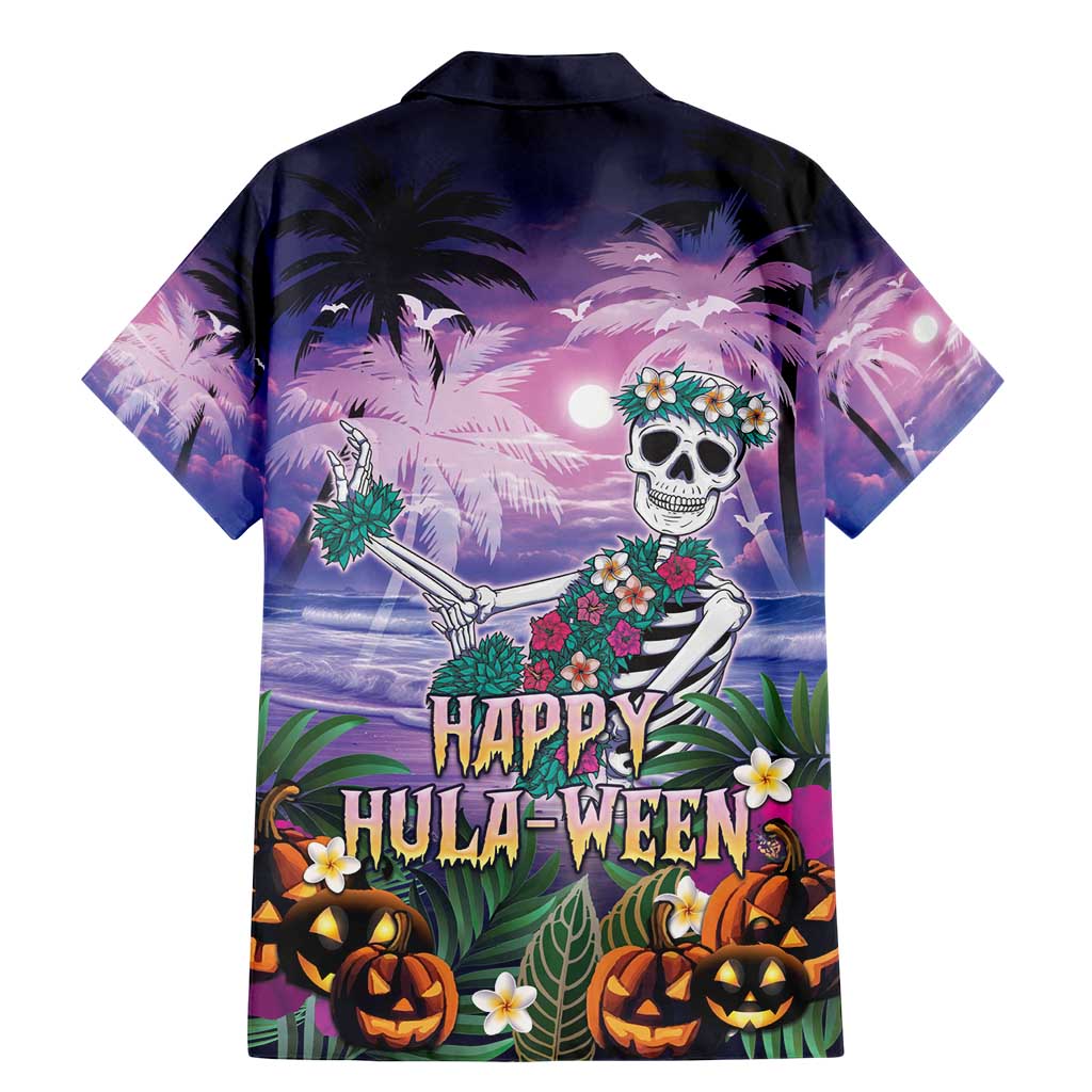 Happy Hulaween Family Matching Mermaid Dress and Hawaiian Shirt Mahaloween Skeleton Dancing LT05 - Polynesian Pride