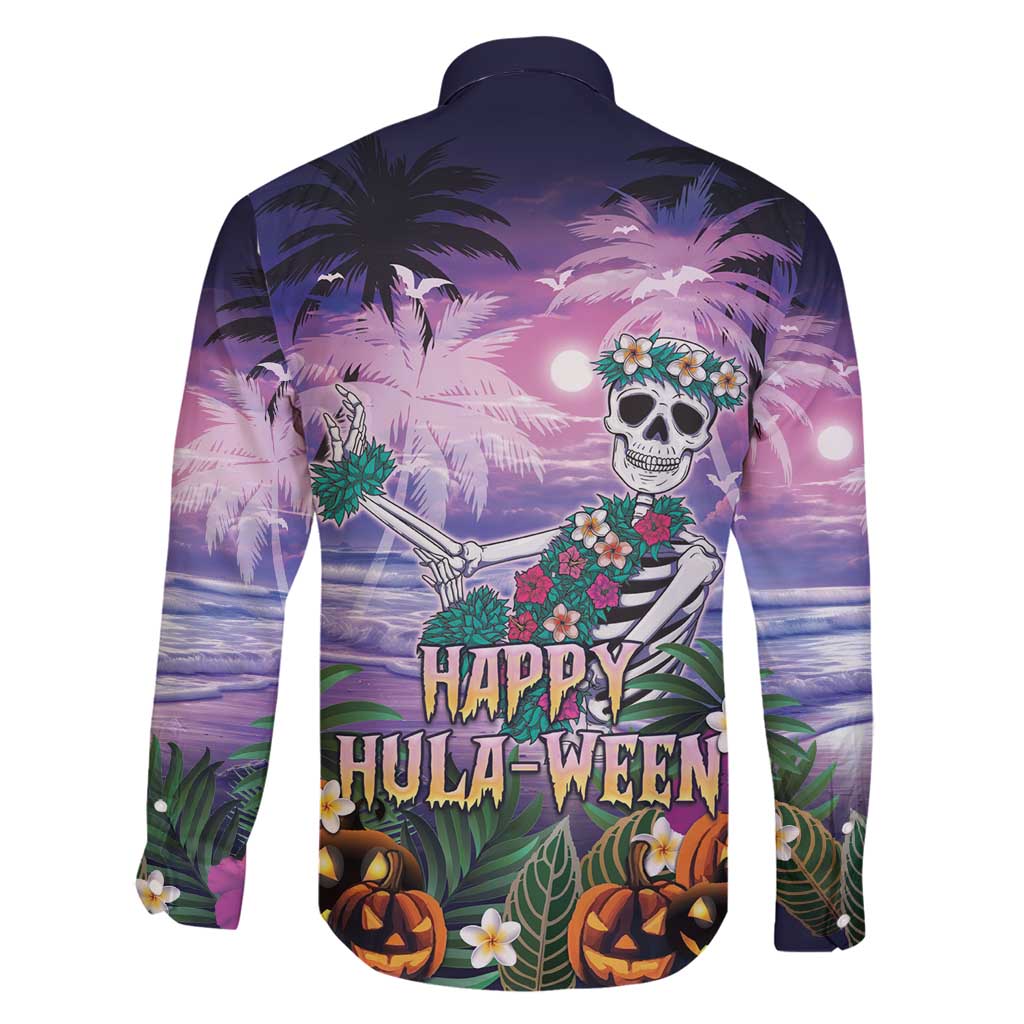 Happy Hulaween Family Matching Summer Maxi Dress and Hawaiian Shirt Mahaloween Skeleton Dancing LT05 - Polynesian Pride