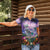 Happy Hulaween Women Polo Shirt Mahaloween Skeleton Dancing