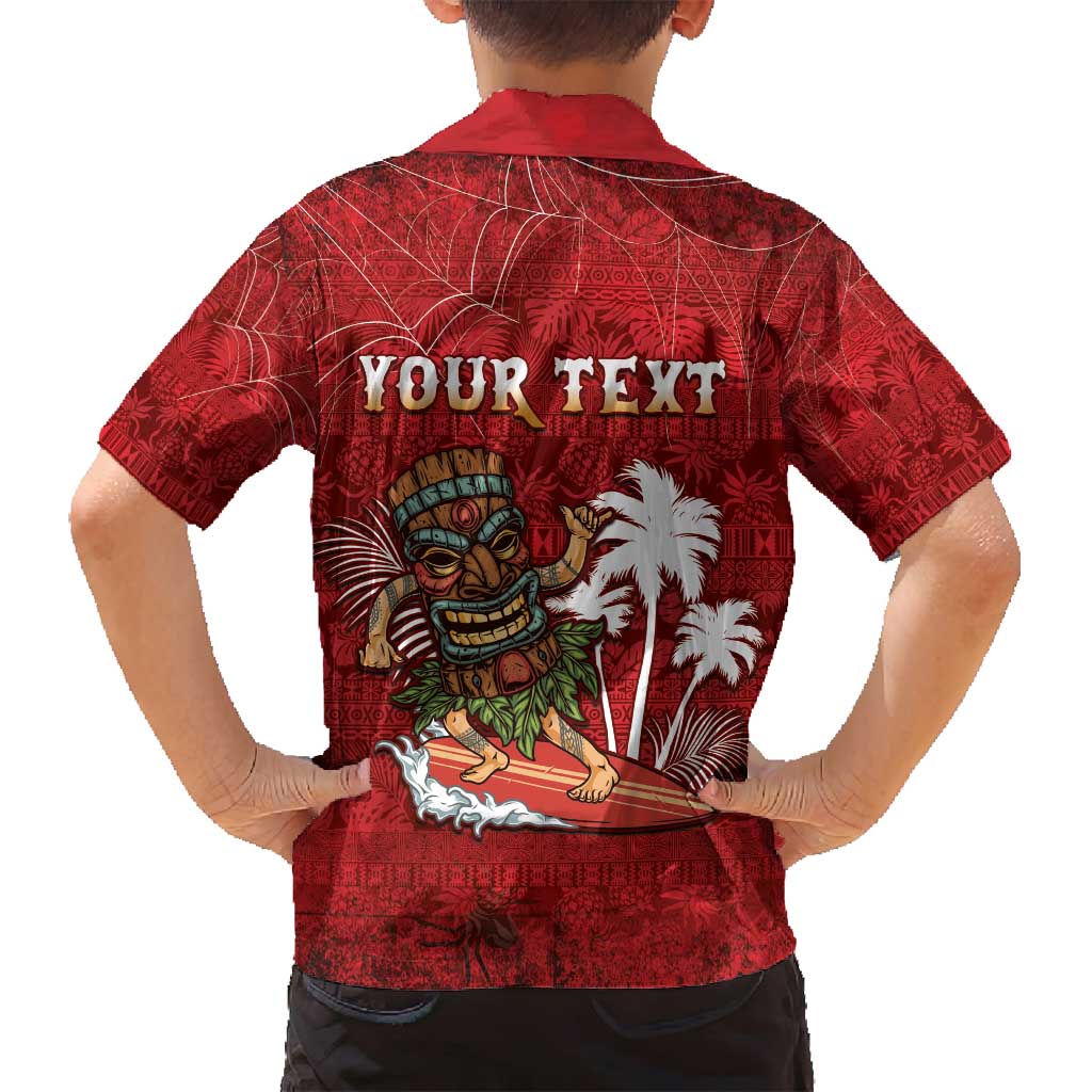 Personalised Aloha Halloween Family Matching Tank Maxi Dress and Hawaiian Shirt Skeleton Surfing