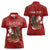 Personalised Aloha Halloween Women Polo Shirt Skeleton Surfing