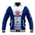 Custom Samoa Rugby Baseball Jacket 2023 Pacific Championships Polynesian Pattern LT05 Unisex Blue - Polynesian Pride