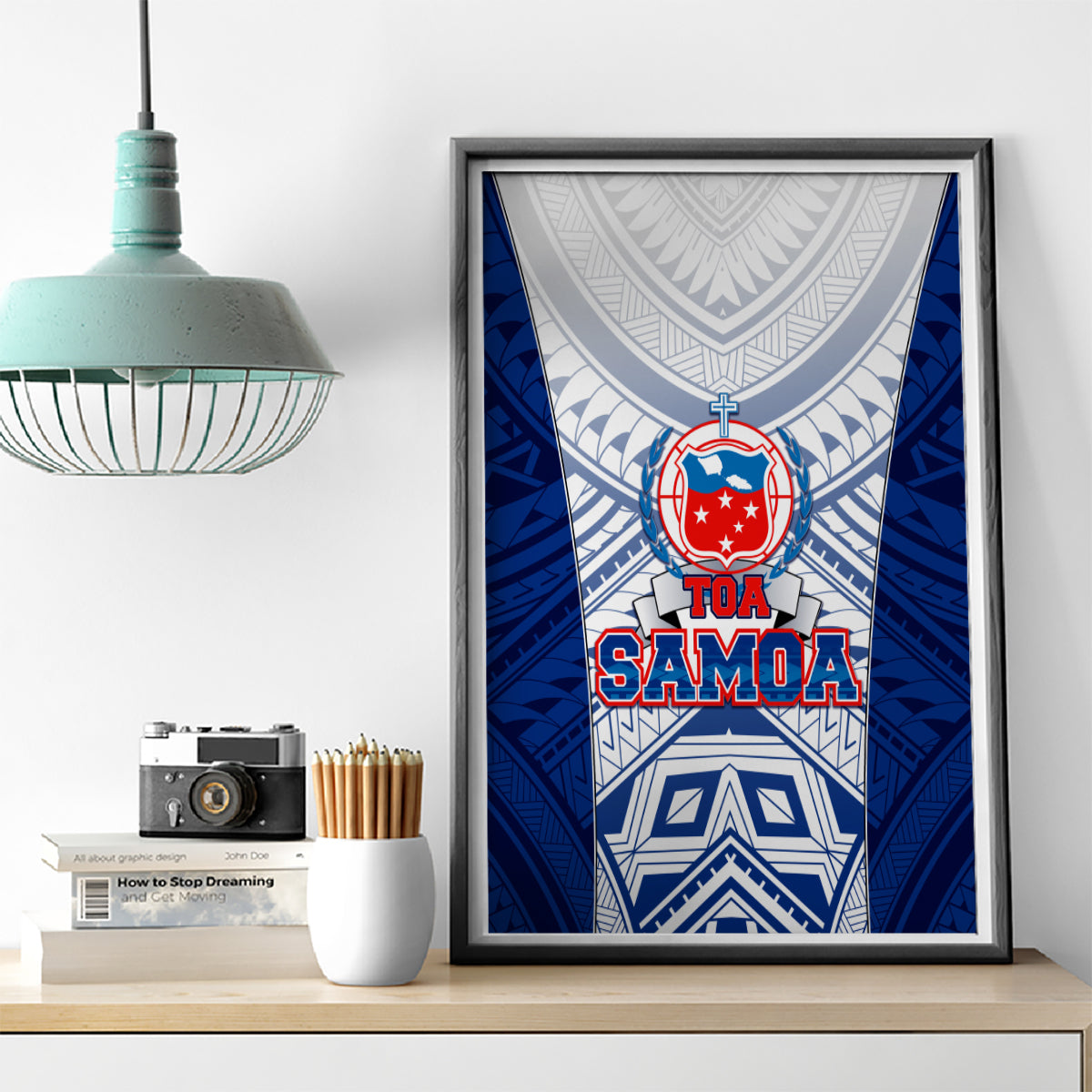 Samoa Rugby Canvas Wall Art 2023 Pacific Championships Polynesian Pattern LT05 - Polynesian Pride