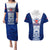Custom Samoa Rugby Couples Matching Puletasi Dress and Hawaiian Shirt 2023 Pacific Championships Polynesian Pattern LT05 Blue - Polynesian Pride