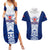 Custom Samoa Rugby Couples Matching Summer Maxi Dress and Hawaiian Shirt 2023 Pacific Championships Polynesian Pattern LT05 Blue - Polynesian Pride
