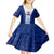 Custom Samoa Rugby Kid Short Sleeve Dress 2023 Pacific Championships Polynesian Pattern LT05 - Polynesian Pride