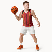 Hawaii Ahu Ula Inspired Basketball Jersey Red Version LT05 - Polynesian Pride