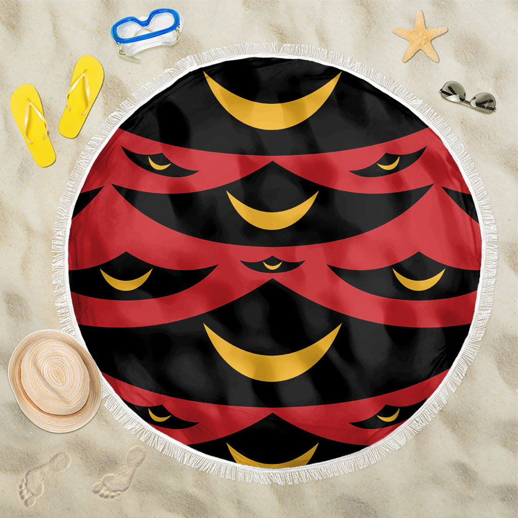 Hawaii Ahu Ula Inspired Beach Blanket Red Version LT05 One Size 150cm Red - Polynesian Pride