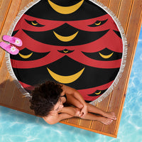 Hawaii Ahu Ula Inspired Beach Blanket Red Version LT05 - Polynesian Pride