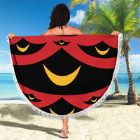 Hawaii Ahu Ula Inspired Beach Blanket Red Version LT05 - Polynesian Pride