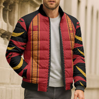 Hawaii Ahu Ula Inspired Bomber Puffer Jacket Red Version LT05 - Polynesian Pride