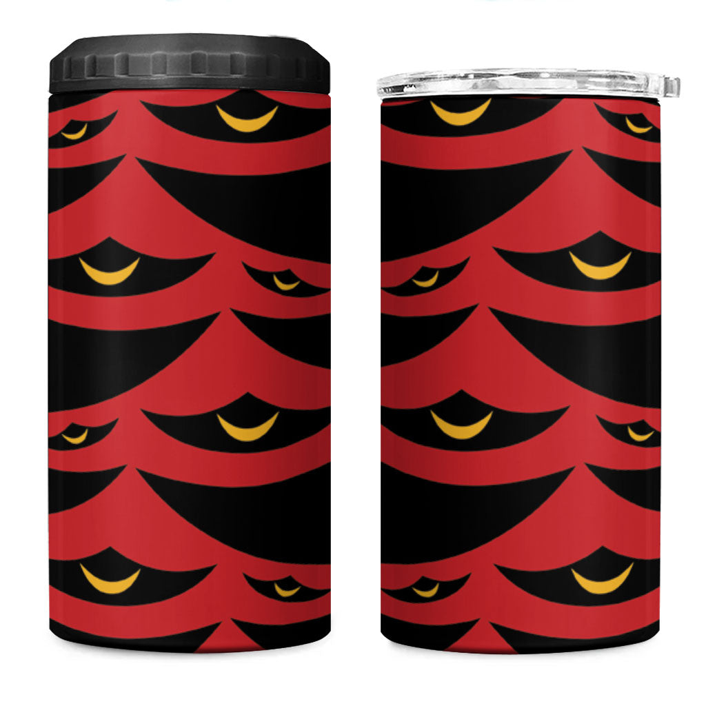 Hawaii Ahu Ula Inspired 4 in 1 Can Cooler Tumbler Red Version LT05 One Size: 16 oz Red - Polynesian Pride