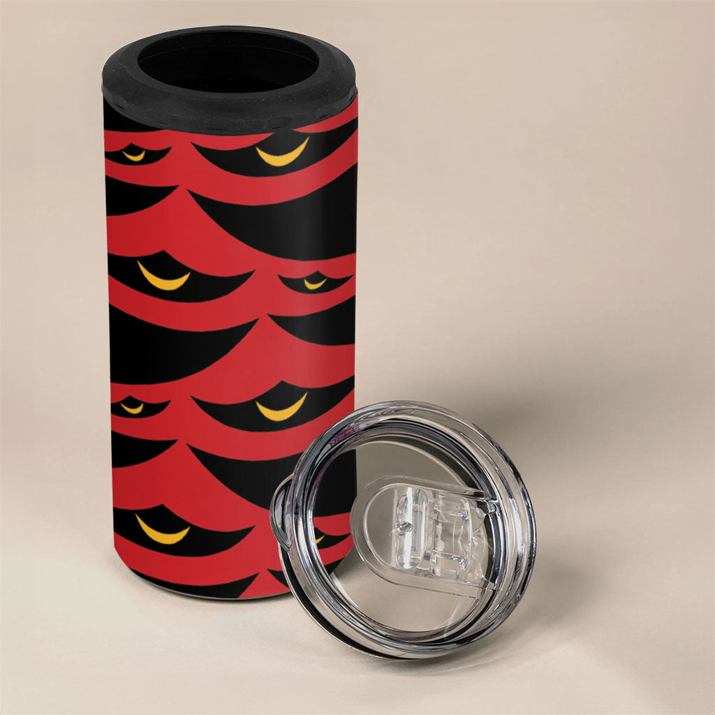 Hawaii Ahu Ula Inspired 4 in 1 Can Cooler Tumbler Red Version LT05 - Polynesian Pride