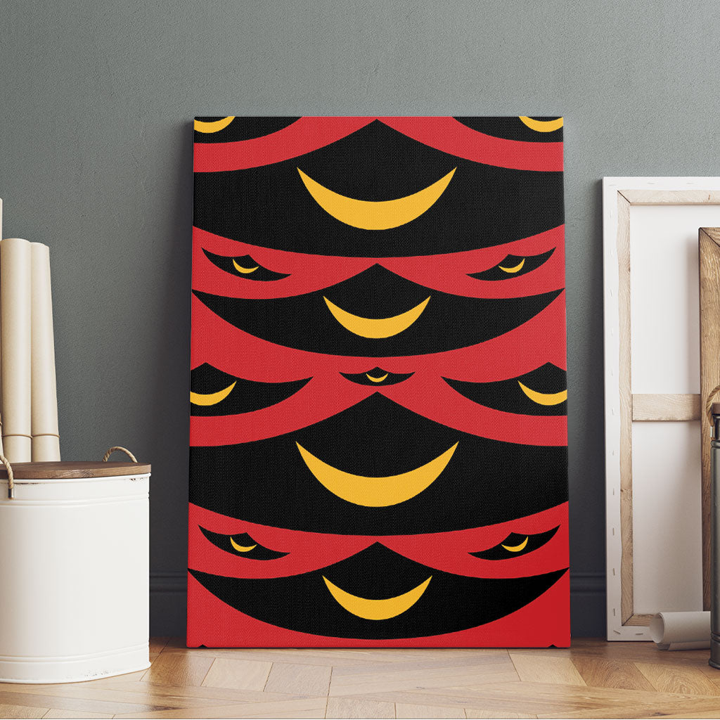 Hawaii Ahu Ula Inspired Canvas Wall Art Red Version LT05 - Polynesian Pride