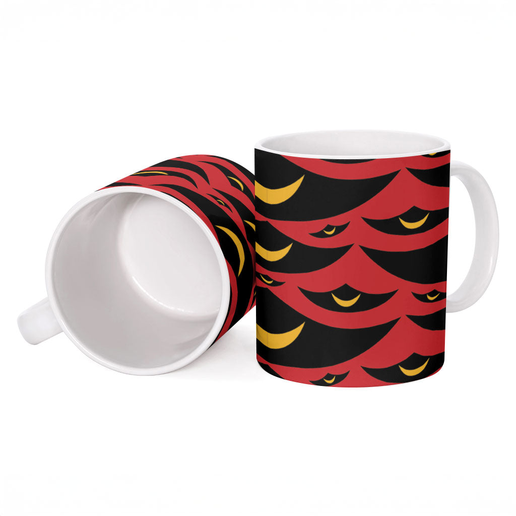 Hawaii Ahu Ula Inspired Ceramic Mug Red Version LT05 - Polynesian Pride