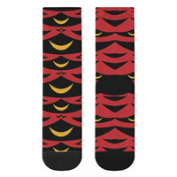 Hawaii Ahu Ula Inspired Crew Socks Red Version LT05 - Polynesian Pride
