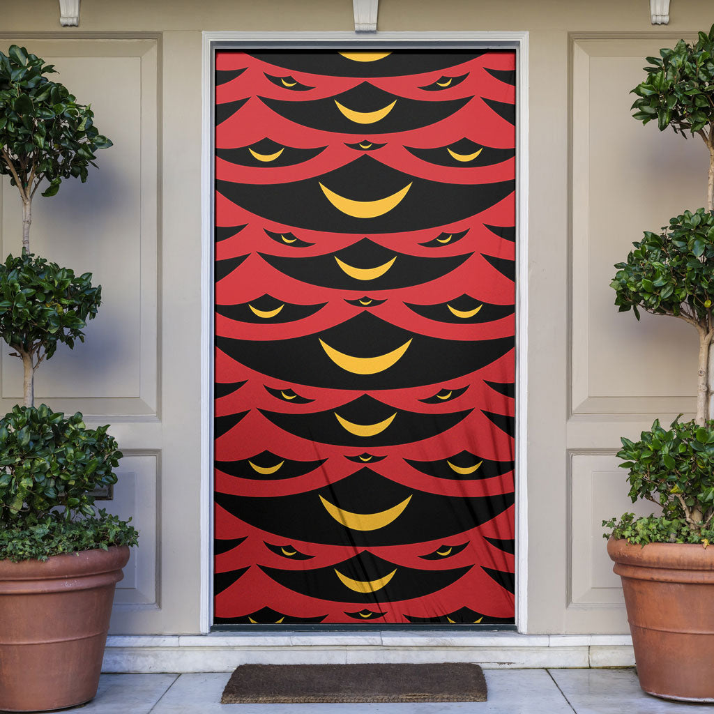 Hawaii Ahu Ula Inspired Door Cover Red Version LT05 Red - Polynesian Pride