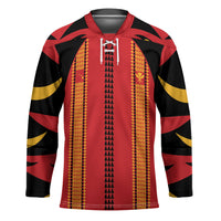 Hawaii Ahu Ula Inspired Hockey Jersey Red Version LT05 Unisex Red - Polynesian Pride
