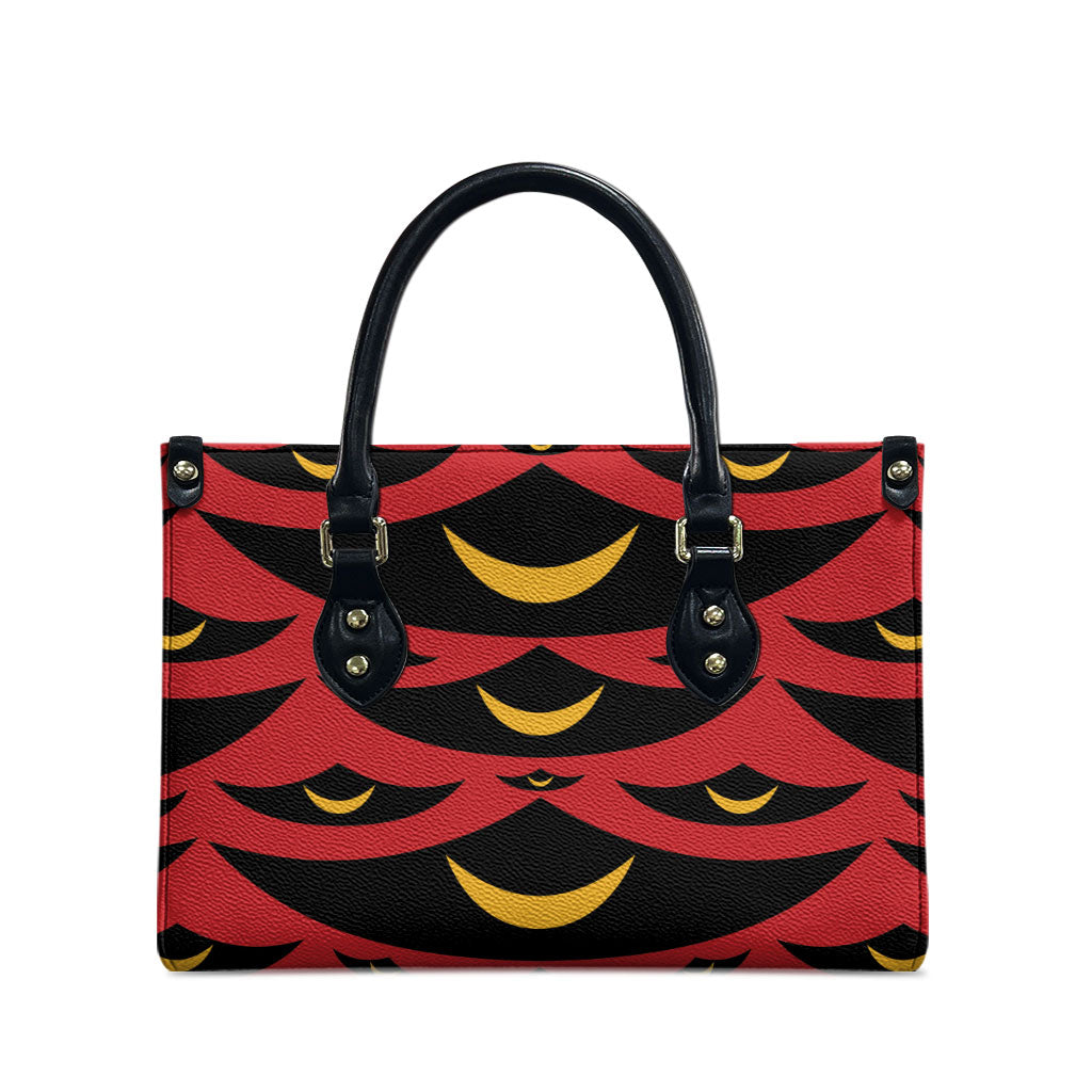 Hawaii Ahu Ula Inspired Leather Bag Red Version LT05 - Polynesian Pride