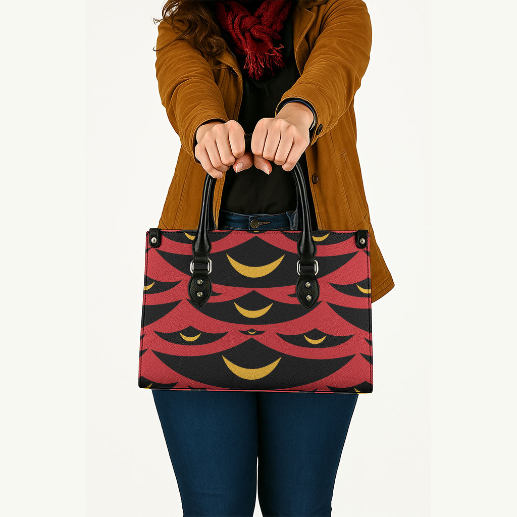 Hawaii Ahu Ula Inspired Leather Bag Red Version LT05 - Polynesian Pride