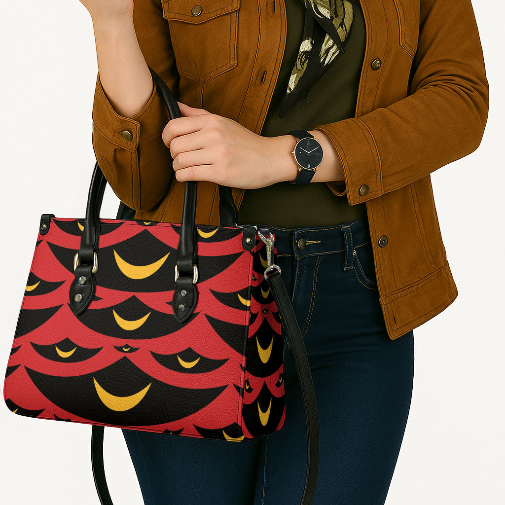 Hawaii Ahu Ula Inspired Leather Bag Red Version LT05 - Polynesian Pride