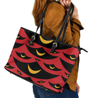 Hawaii Ahu Ula Inspired Leather Tote Bag Red Version LT05 - Polynesian Pride