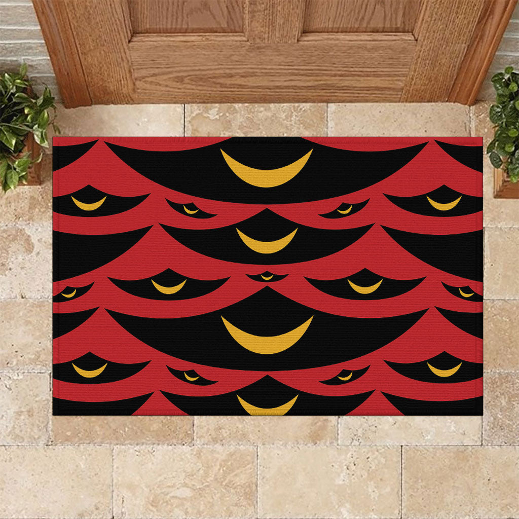 Hawaii Ahu Ula Inspired Rubber Doormat Red Version LT05 Red - Polynesian Pride