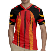Hawaii Ahu Ula Inspired Rugby Jersey Red Version LT05 - Polynesian Pride