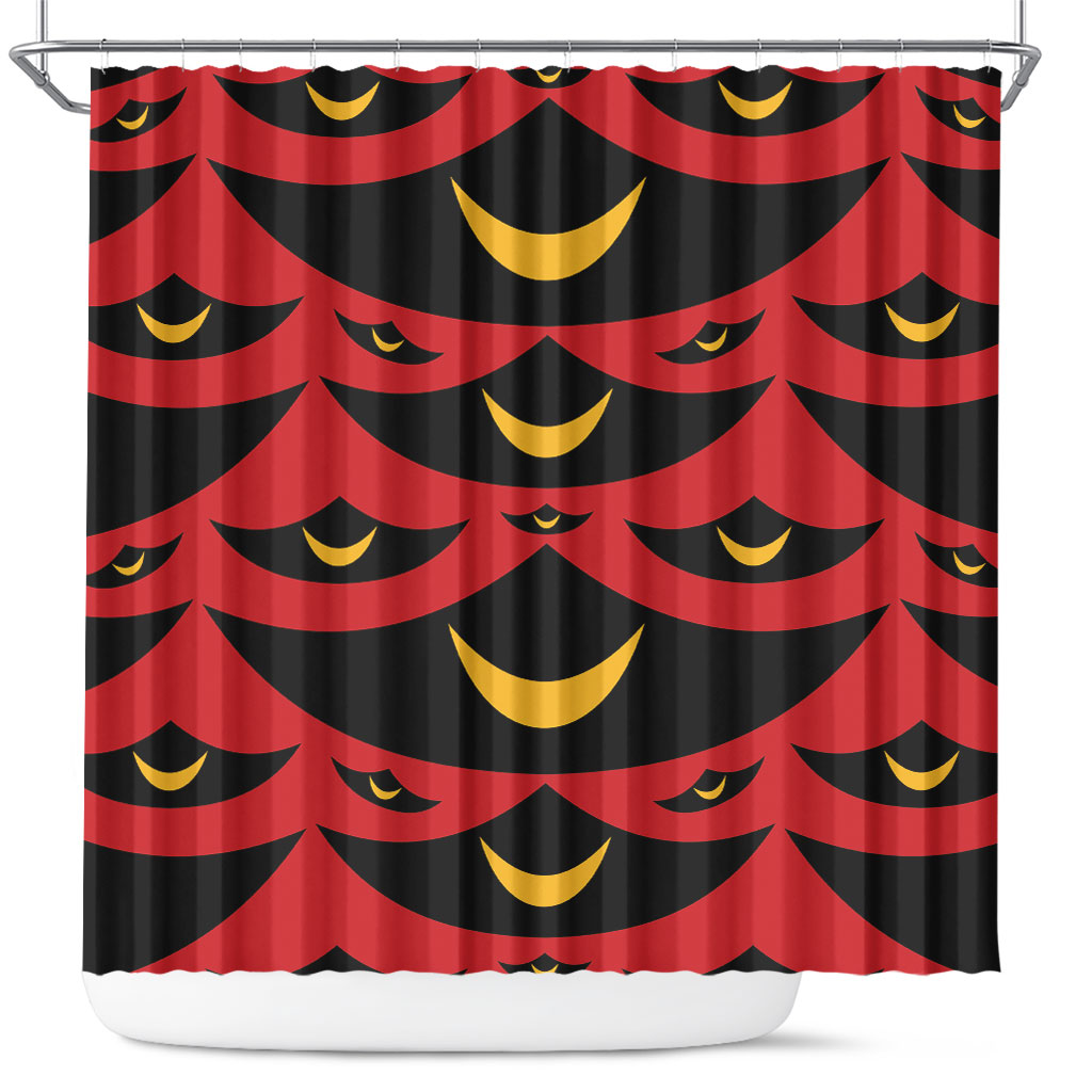 Hawaii Ahu Ula Inspired Shower Curtain Red Version LT05 Red - Polynesian Pride