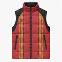 Hawaii Ahu Ula Inspired Sleeveless Puffer Jacket Red Version LT05 Unisex Red - Polynesian Pride