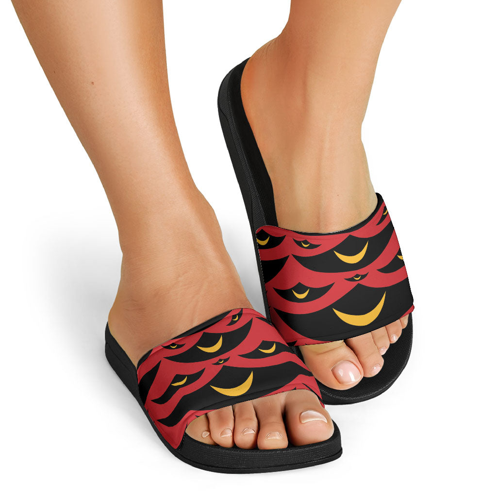 Hawaii Ahu Ula Inspired Slide Sandals Red Version LT05 - Polynesian Pride