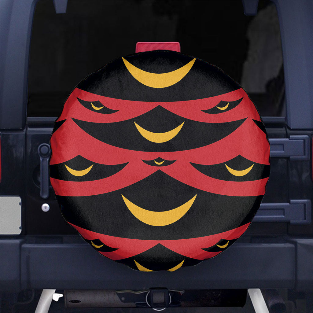 Hawaii Ahu Ula Inspired Spare Tire Cover Red Version LT05 No hole Red - Polynesian Pride