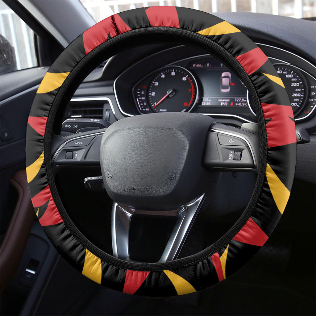 Hawaii Ahu Ula Inspired Steering Wheel Cover Red Version LT05 - Polynesian Pride