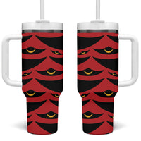 Hawaii Ahu Ula Inspired Tumbler With Handle Red Version LT05 One Size: 40 oz Red - Polynesian Pride