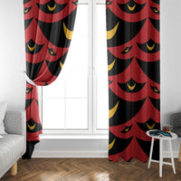 Hawaii Ahu Ula Inspired Window Curtain Red Version LT05 - Polynesian Pride