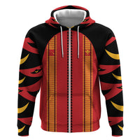 Hawaii Ahu Ula Inspired Zip Hoodie Red Version LT05 Zip Hoodie Red - Polynesian Pride