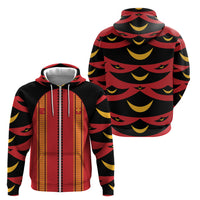Hawaii Ahu Ula Inspired Zip Hoodie Red Version LT05 - Polynesian Pride
