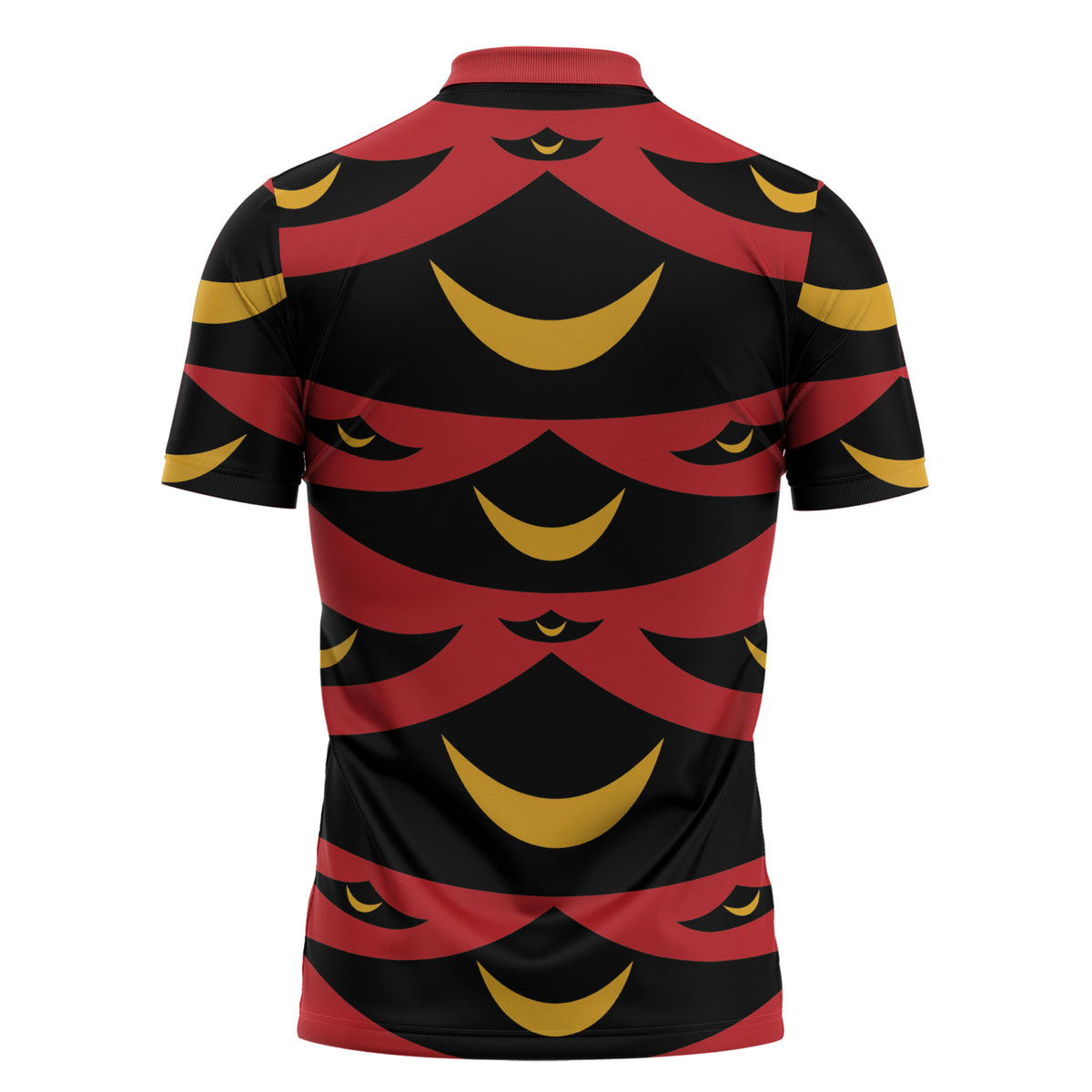 Hawaii Ahu Ula Inspired Zipper Polo Shirt Red Version LT05 - Polynesian Pride