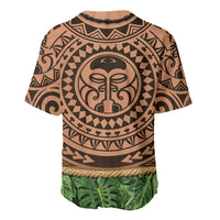 Hawaii Warrior Tattoo Inspired Baseball Jersey Tropical Leaf Skirt Costume LT05 - Polynesian Pride