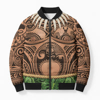 Hawaii Warrior Tattoo Inspired Bomber Puffer Jacket Tropical Leaf Skirt Costume