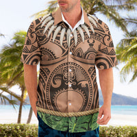 Hawaii Warrior Tattoo Inspired Hawaiian Shirt Tropical Leaf Skirt Costume