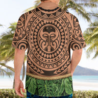 Hawaii Warrior Tattoo Inspired Hawaiian Shirt Tropical Leaf Skirt Costume