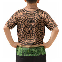 Hawaii Warrior Tattoo Inspired Hawaiian Shirt Tropical Leaf Skirt Costume
