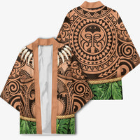 Hawaii Warrior Tattoo Inspired Kimono Tropical Leaf Skirt Costume
