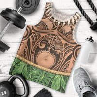Hawaii Warrior Tattoo Inspired Men Tank Top Tropical Leaf Skirt Costume