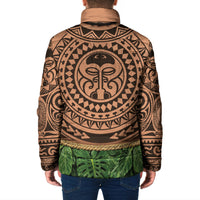 Hawaii Warrior Tattoo Inspired Padded Jacket Tropical Leaf Skirt Costume LT05 - Polynesian Pride