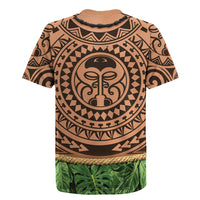 Hawaii Warrior Tattoo Inspired Rugby Jersey Tropical Leaf Skirt Costume LT05 - Polynesian Pride
