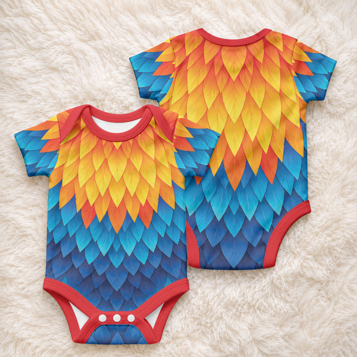 Polynesia Colorful Rooster Costume Baby Onesie LT05 - Polynesian Pride