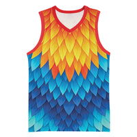 Polynesia Colorful Rooster Costume Basketball Jersey